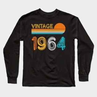 Vintage 1964 Happy 59th Birthday Retro Long Sleeve T-Shirt